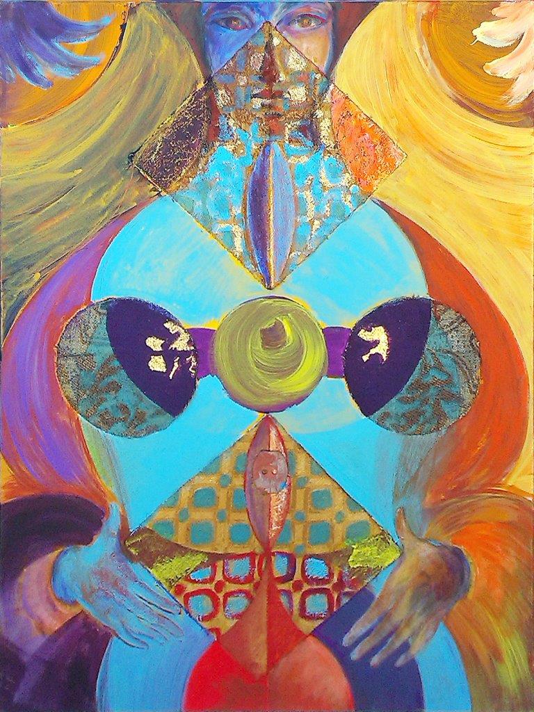 Bruno Ceccobelli Figlia delle figlie Tecnica mista su tela 80x60 2013 Bruno Ceccobelli Figlia delle figlie Tecnica mista su tela 80x60 2013