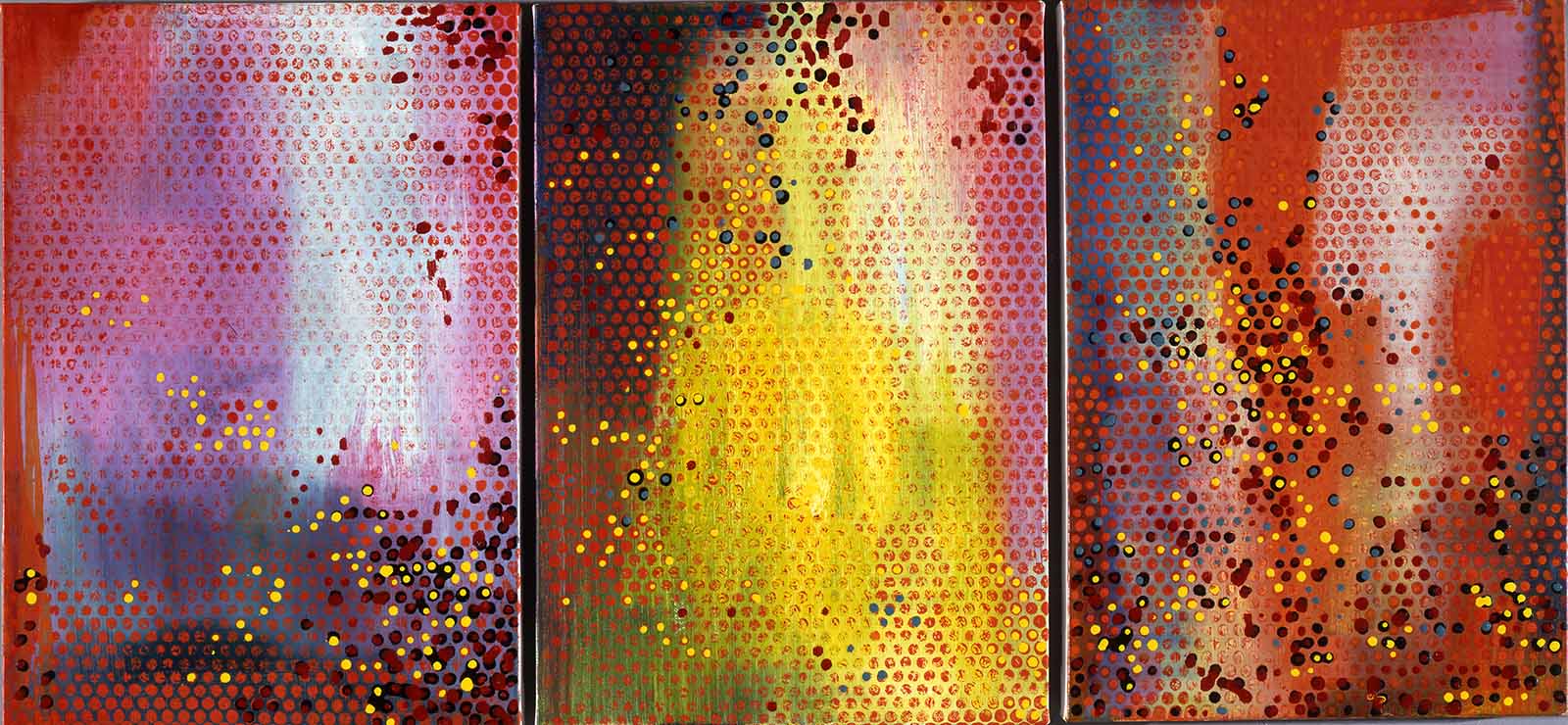 Massimo Kaufmann - The golden age (trittico) - 2008 - olio su tela - 50x35 cm cad Massimo Kaufmann - The golden age (trittico) - 2008 - olio su tela - 50x35 cm cad